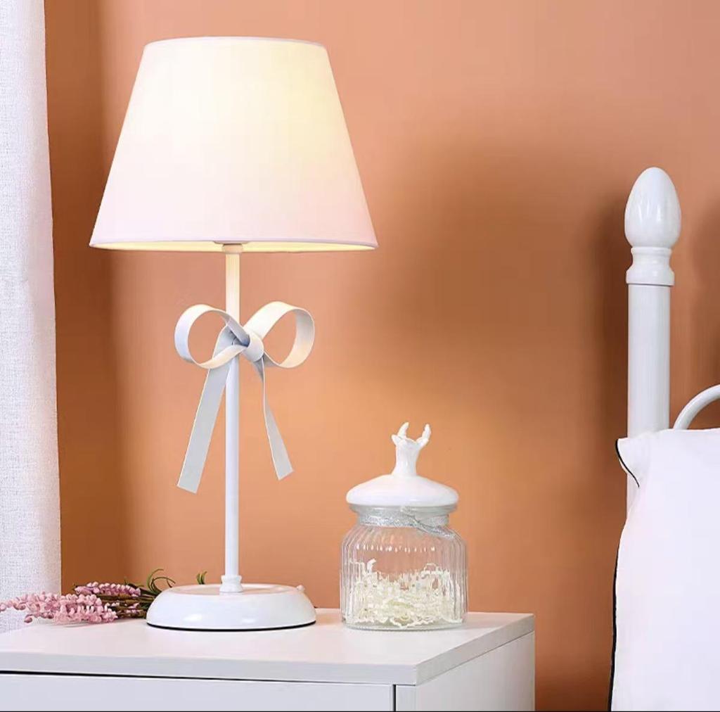 Nordic Style Modern Fabric Bedside Lamp for Bedroom Decor