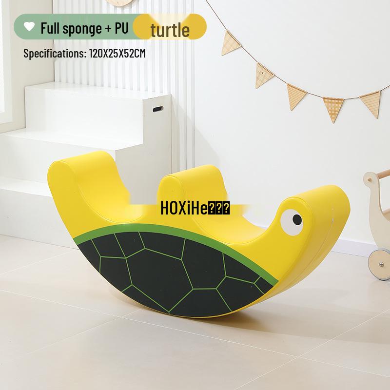 Sensory Integration Watermelon Rocking Horse - Soft Early Education Rocker for Kindergarten and Indoor Play