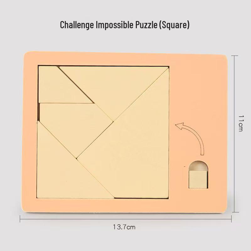 Ultimate Wooden Puzzle: Ten-Level Educational Challenge for Students and Kids