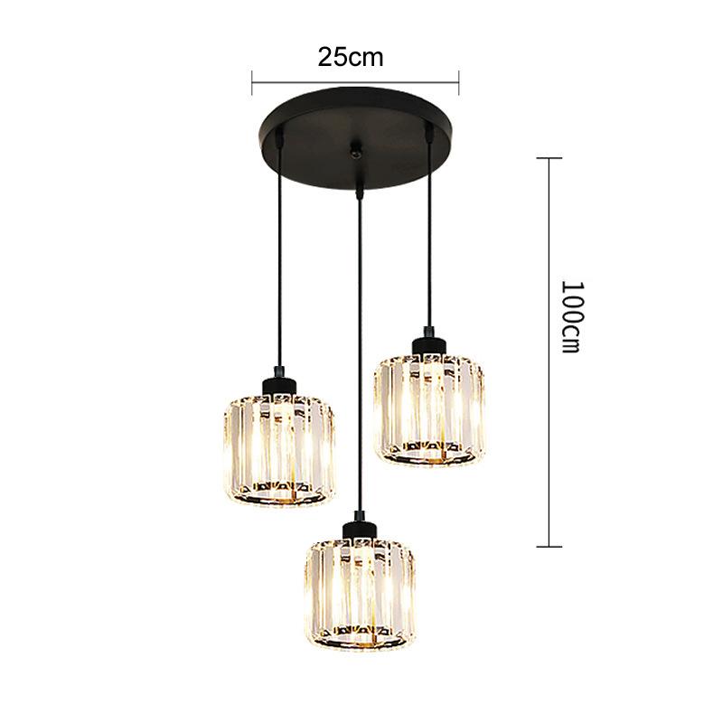 Crystal Ceiling Light Corridor Ceiling Lamp Luxury Balcony Aisle Foyer Kitchen Ceiling Pendant Light Hanging Chandelier Crystal