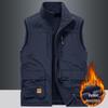 Men's Reversible Sherpa Fleece Vest - Thickened Autumn/Winter Outdoor Outerwear.