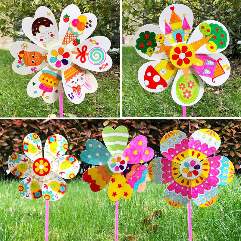 Children's Windmill Art Kit: DIY Painting & Coloring Educational Toy