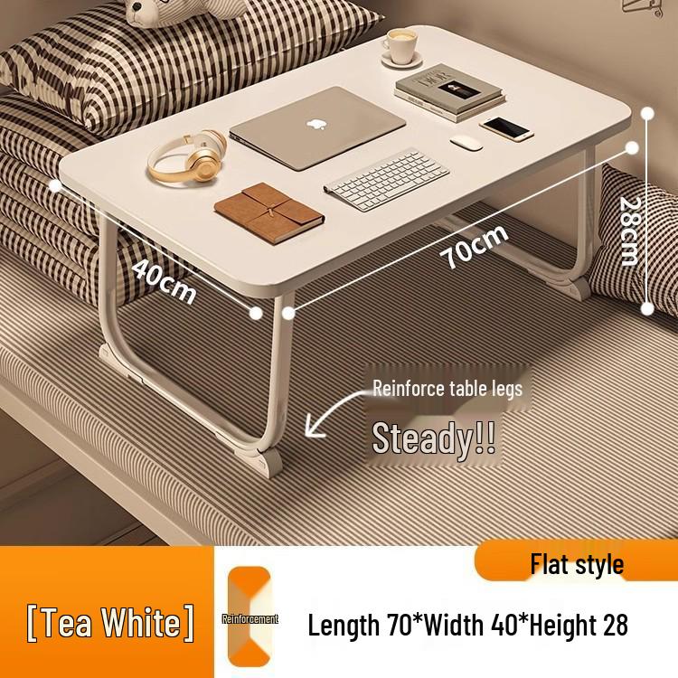 Foldable Bedside Laptop Table for Dormitory or Bay Window