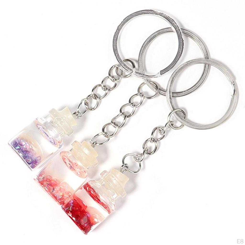 10 Key Chains Pendant Hanging Decorations Parts Connector Supplies Gifts Holder Rings Making Handbag