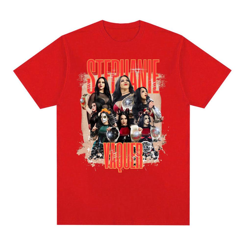 2025 New Style Stephanie Vaquer Printed T-shirts Unisex s Women s Clothing Fashion Vintage T Shirt High Quality 100% Cotton T-shirt S