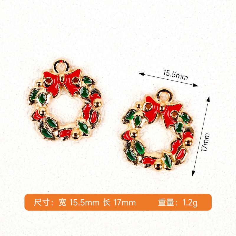 DIY jewelry accessories Christmas alloy accessories Alloy elk decoration American pendant Creative oil drop pendant
