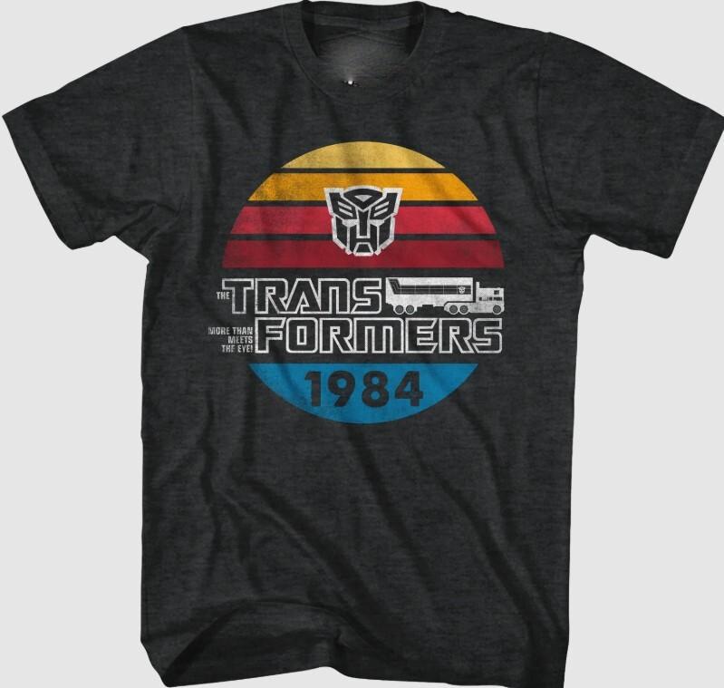 

Retro 1984 Stripes Autobots Logo Transformers T-Shirt Size S-4XL Unisex T-Shirt S