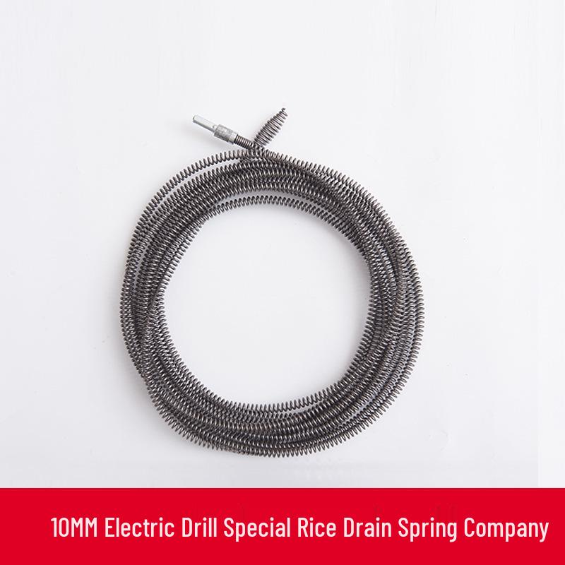 Electric Household Sewer and Toilet Unclogging Tool - Spring Steel Wire Drain Cleaner
