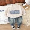 Kids Casual Long-Sleeve Set, Comfortable Daily Wear Outfits