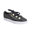 Puma Basket Bling Ribbon Low Top Sneakers Damen-Sneakers Schwarz 366732-04