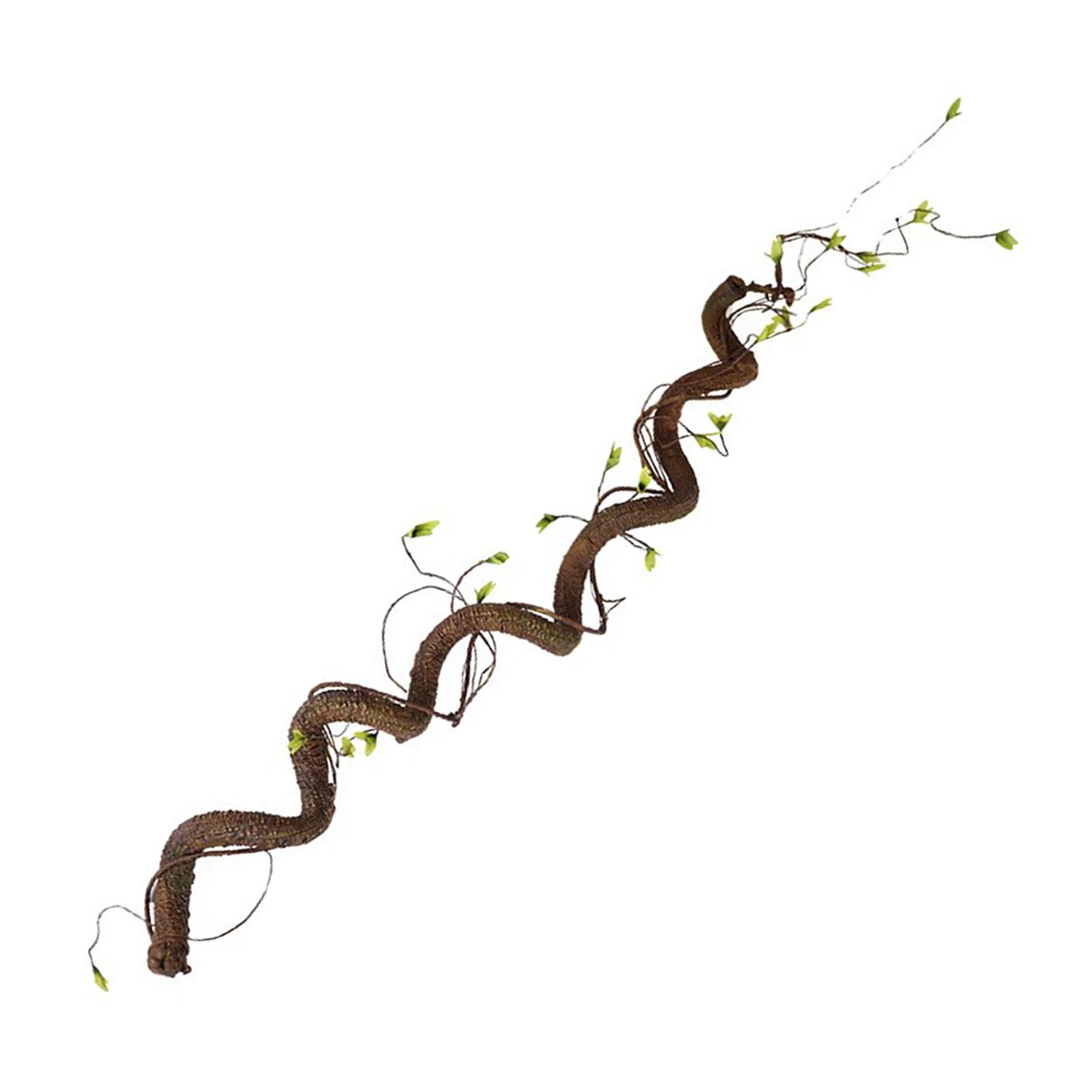 

Simulated Plants Tree Vine With Green Sprouts Withered Vines Window Climbing Vine Background Wall Landscape Flower Decoration коричневий