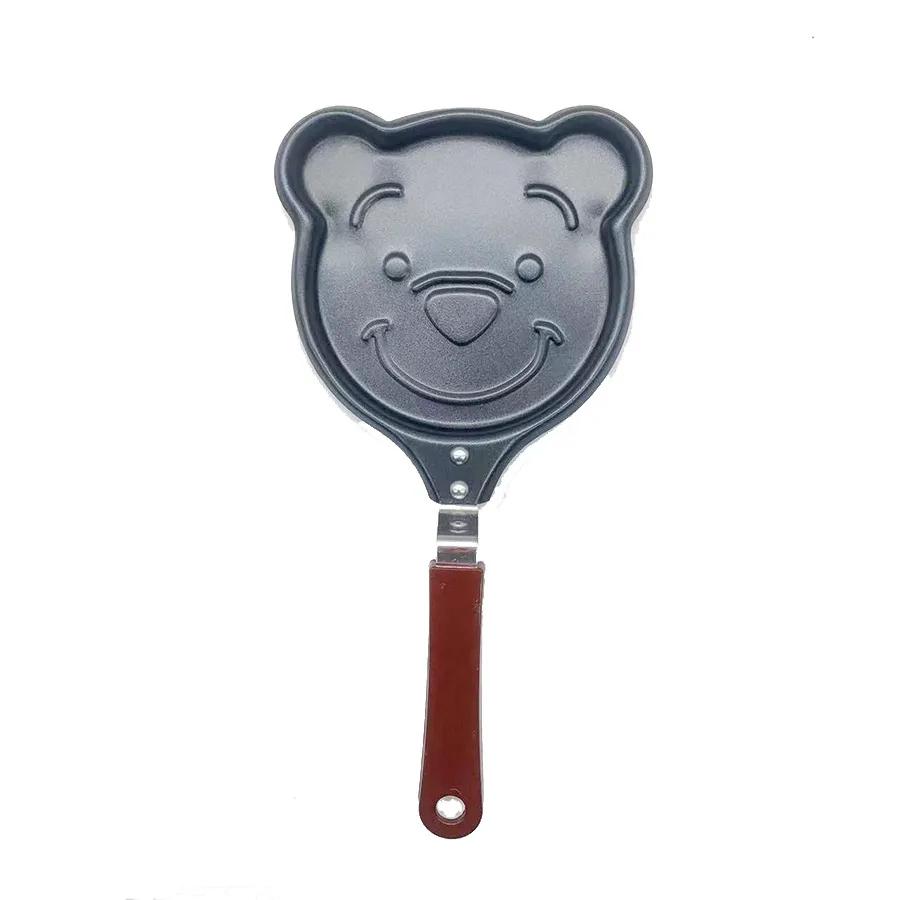 Cartoon Mini Frying Pan Flat Bottomed Pan Creative Non Stick Pan Household Breakfast Pan Animal Shaped Heart-Shaped Frying Pan YLE475
