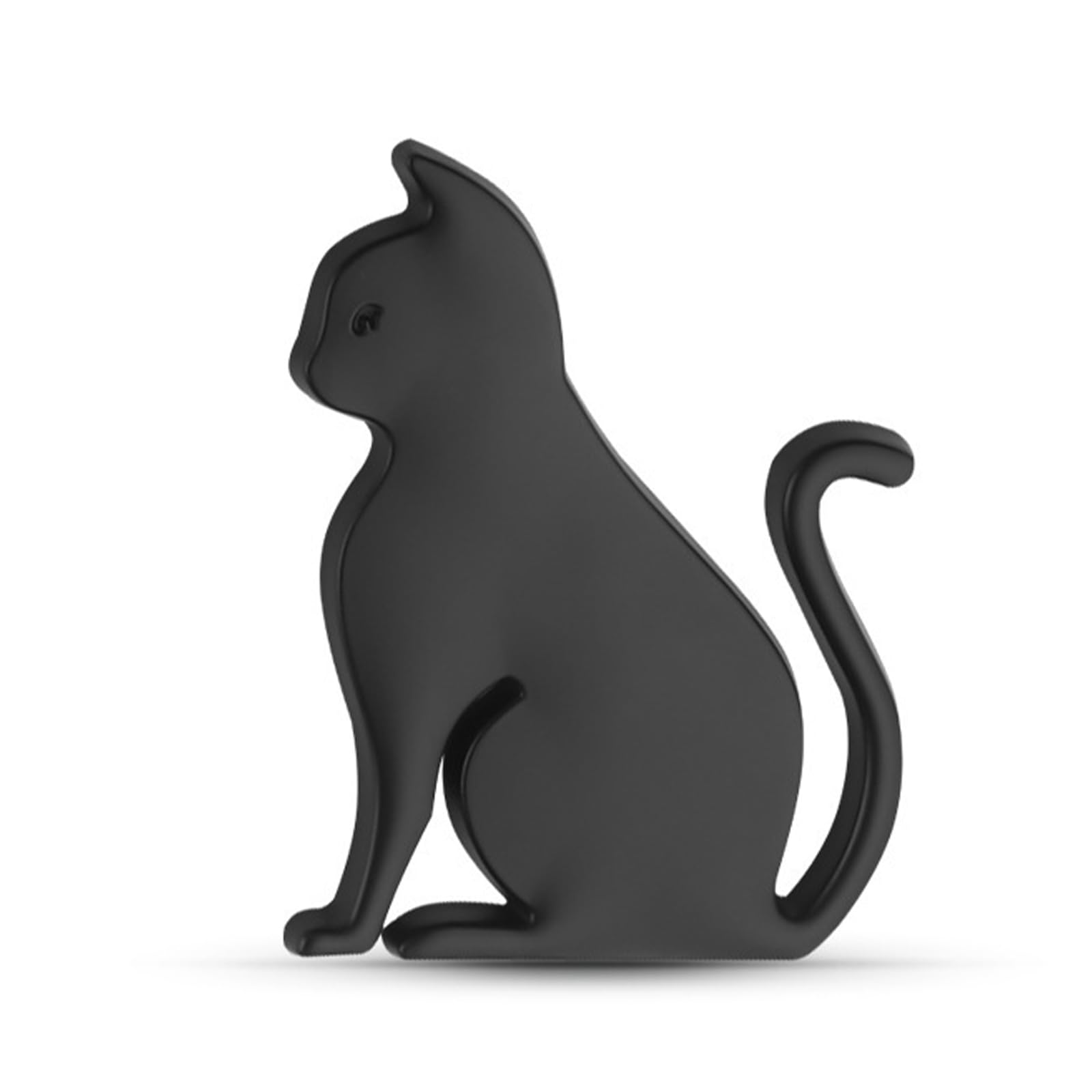 

Meltryllis Эмблема автомобиля Автомобильная наклейка 3D Кошка Наклейка Наклейка Двусторонняя лента Легкая установка чёрный