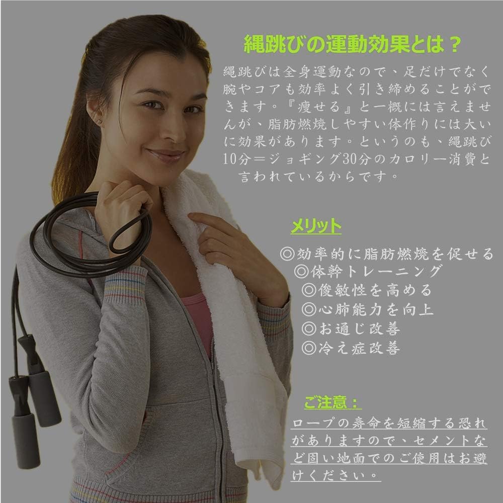 FEELCAT Jump Rope for Training, Fat Burning, Jump Rope for