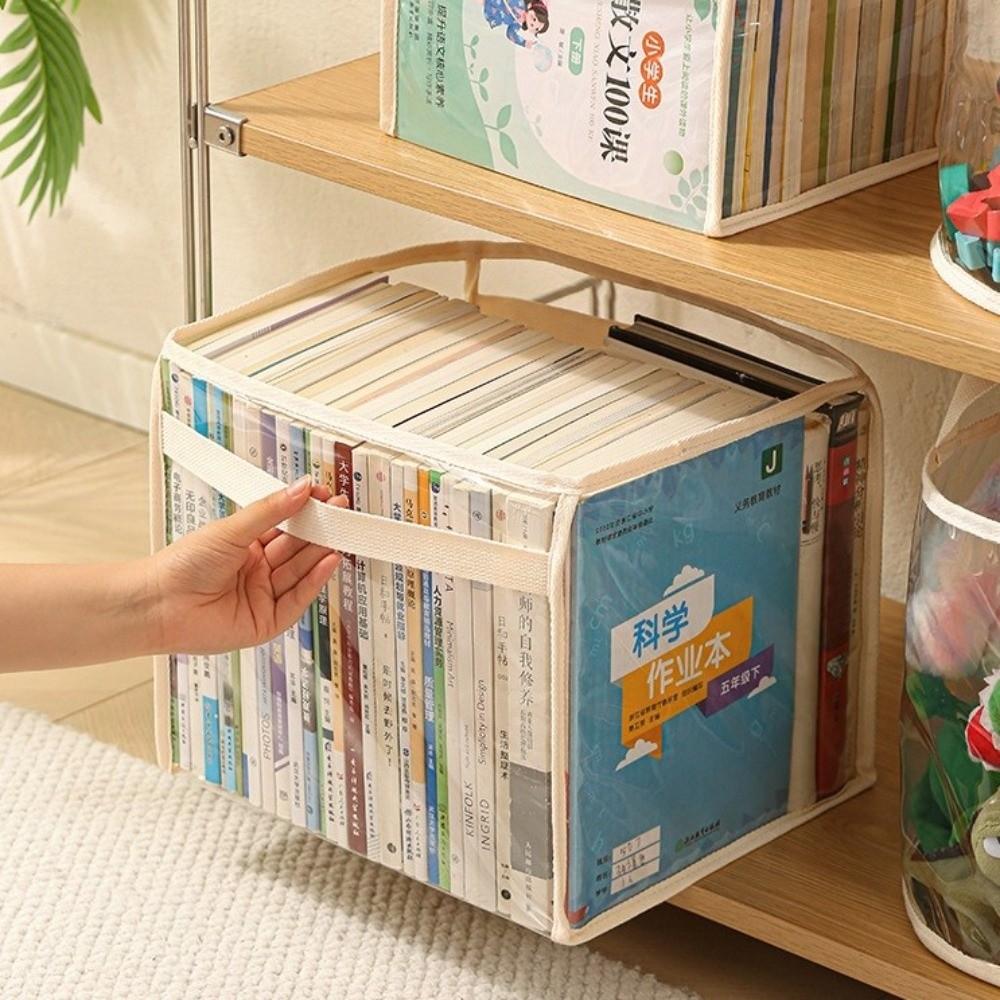 with Handle Doll Storage Basket PVC Stuffed Toys Organizer New Plush Toys Storage  Household Use