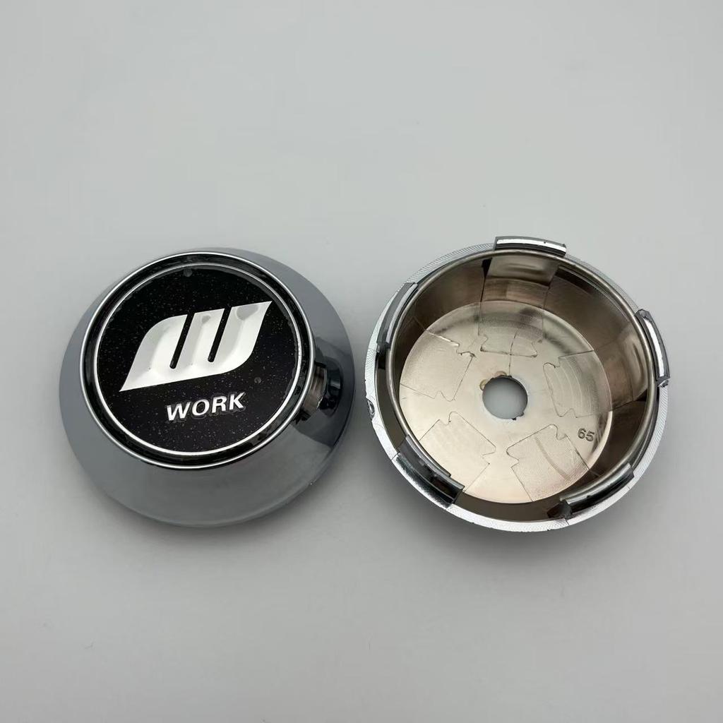 4pcs W Work Logo Emblem Car Wheel Center Caps 60mm 64mm 65mm 68mm 69mm Wheels Rim Hubcaps High Cover Replace Styling Accessories