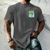 Men's Vintage Texture Printed Short Sleeve T Shirt Loose Fit Casual Summer Daily Top Lightweight Breathable Fabric Comfortable Design