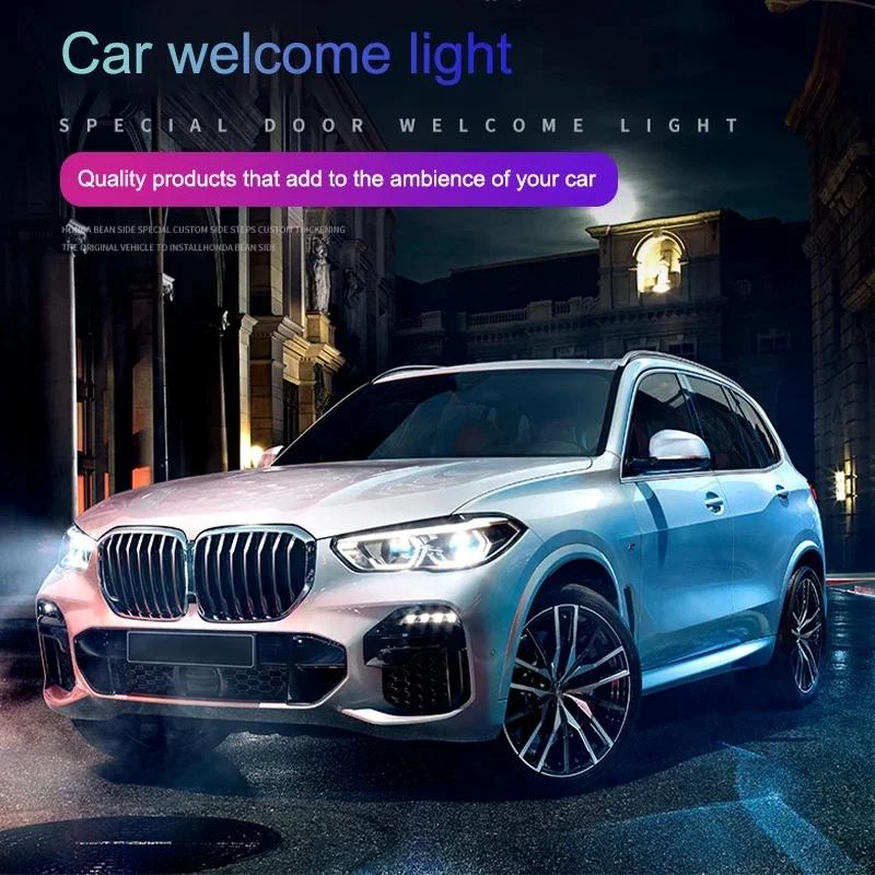 BMW GROUP 4Pcs LED HD Car Door Welcome Light For BMW E90 E91 E92 E93 E60 E61 F10 F07 E63 E64 F12 F13 F30 E87 F20 BMW Accessories