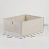 Size L Linen Storage Box with Viewing Window Foldable Clothes Organizer for Home Use