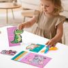 Handmade Paper Cut Set Kids Craft Toys DIY Colorful Paper Cutting Folding Toys for Early Art Development Fine Motor Skills