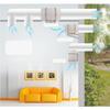 HF-100P 110V 35W Radiator Fan Radiator Ventilator Exhaust Ventilation Fan Air Duct Fan Duct Ventilation Fan for Home, Kitchen