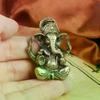 Vintage Brass Thai Elephant God Desktop Ornament Elephant Trunk God Of Wealth Bronze Carving Crafts Collection Home Decoration