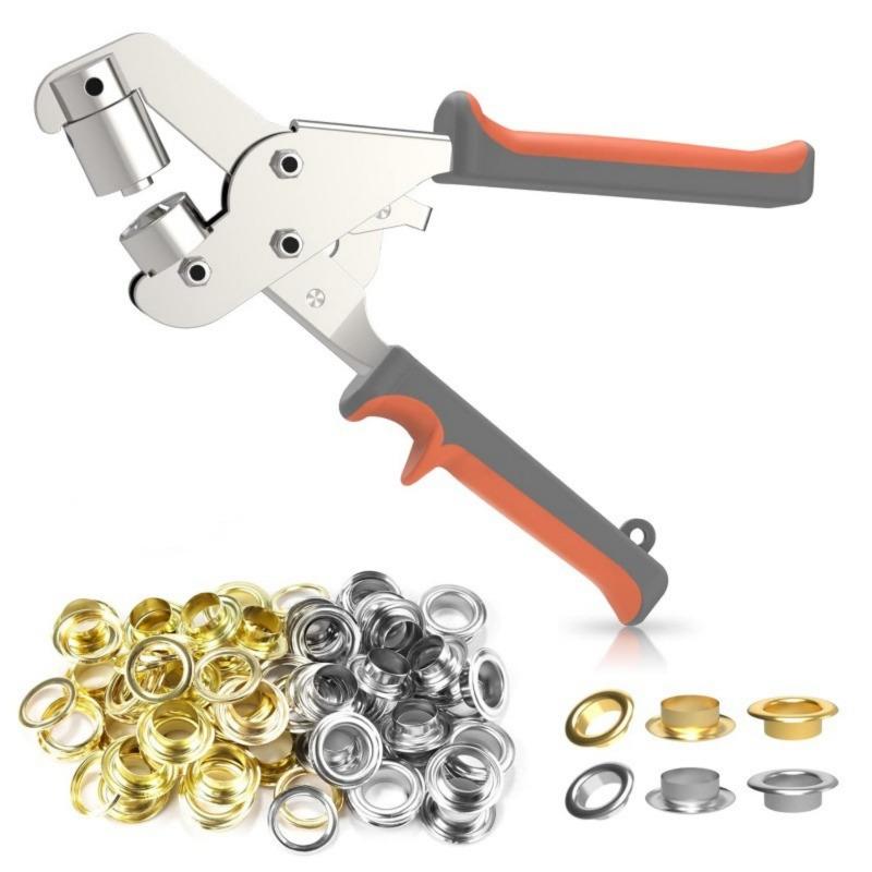 10mm Eyelet Hand Pressure Pliers Installation Tool Manual Set Tarpaulin Metal Eyelets Grommet Pliers