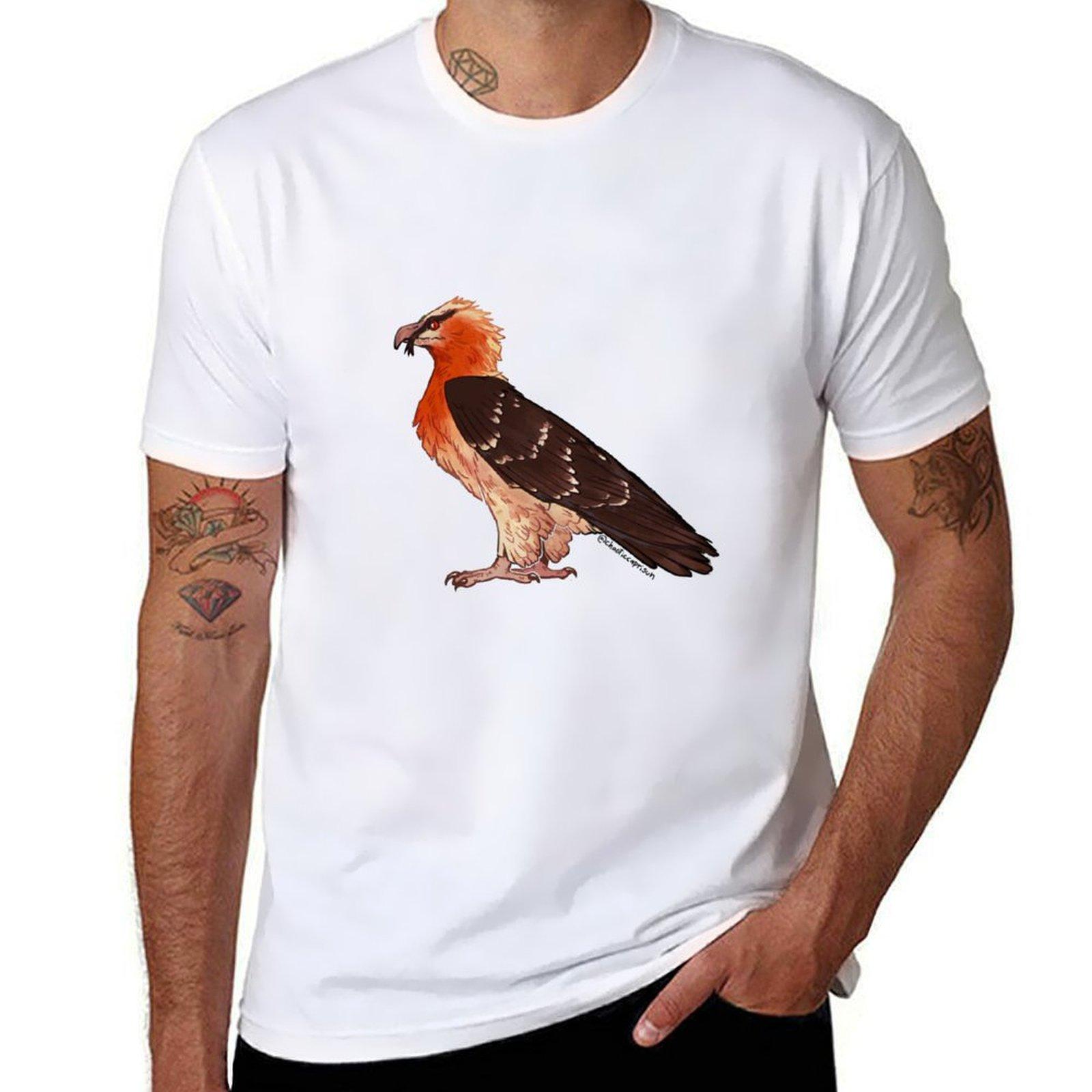 

бородатий гриф Футболка для хлопчиків біла швидкосохнуча великих розмірів топи смішні чоловічі футболки 4XL