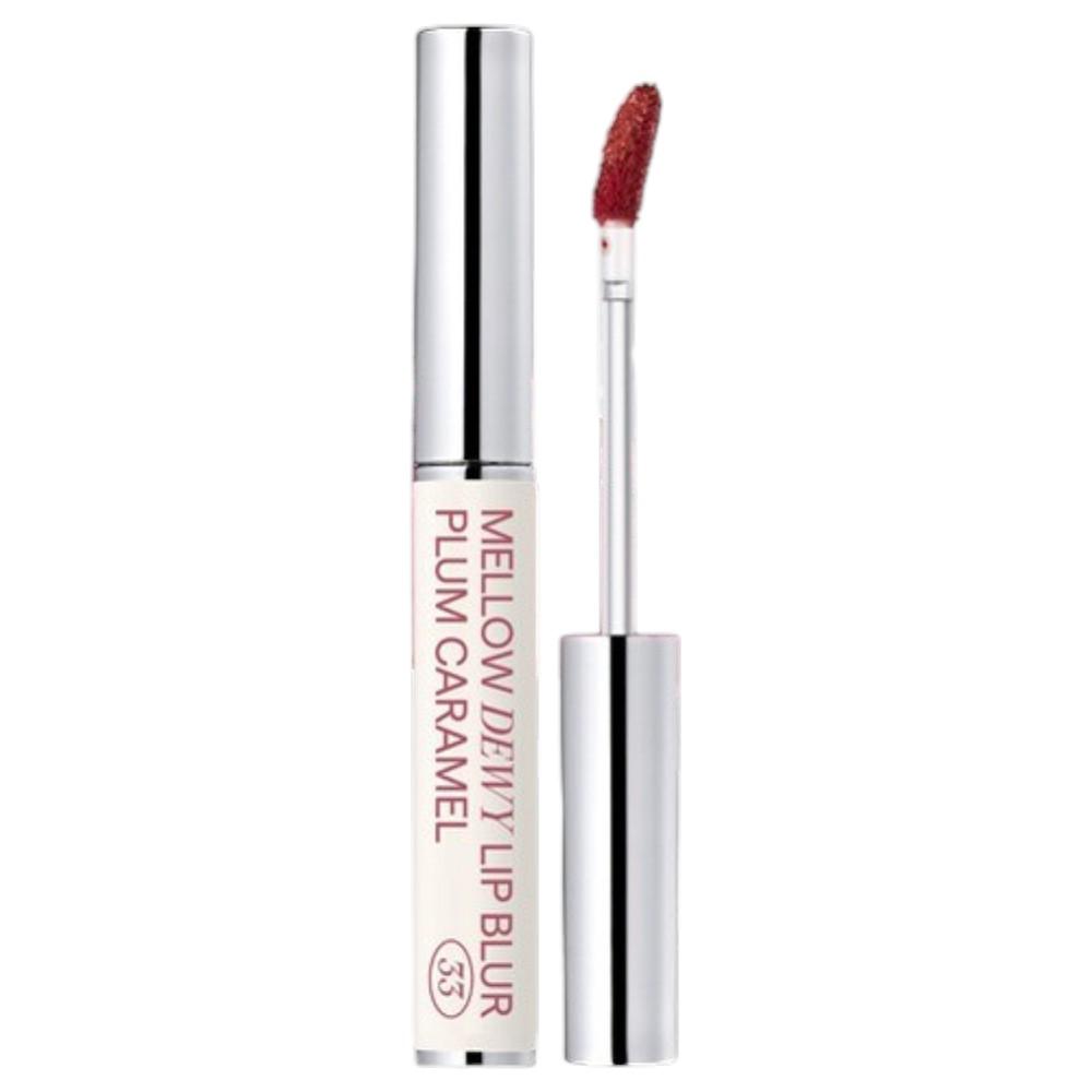 SISTER ANN Mellow Dewey Lip Blur 33 Plum Caramel - Hydrating Water-to-Blur Lip Tint for Soft-Focus Finish & Deep Muted Plum Mauve Tone