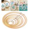 9 Styles Bamboo Frame Embroidery Hoop Ring Diy Embroidery Painting Cross Stitch Kit Round Bamboo Frame Sewing Tools Home Decor