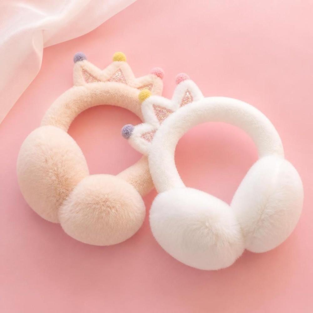 Windproof Plush Ear Muffs Soft Fluffy Ear Covers Cute Faux Fur Earmuffs  For Girls Kids