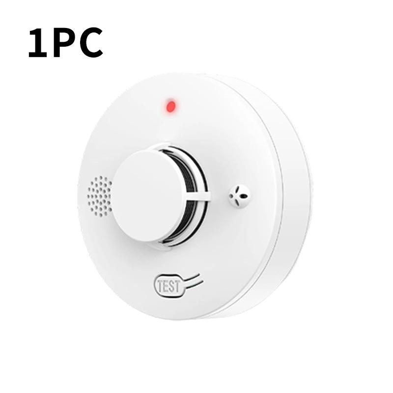 Smoke Detector Fire Alarm 3C Certified High Sensitivity Photoelectric Smoke Alarm Home Security Fire Safety Early Warning System