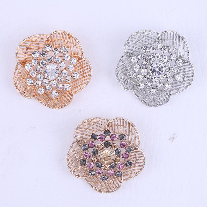 Moda coreeană broșă nouă, flori cu stras, stămine, broșă din cristal, cardigan, stil pulover, accesorii pentru haine, broșă