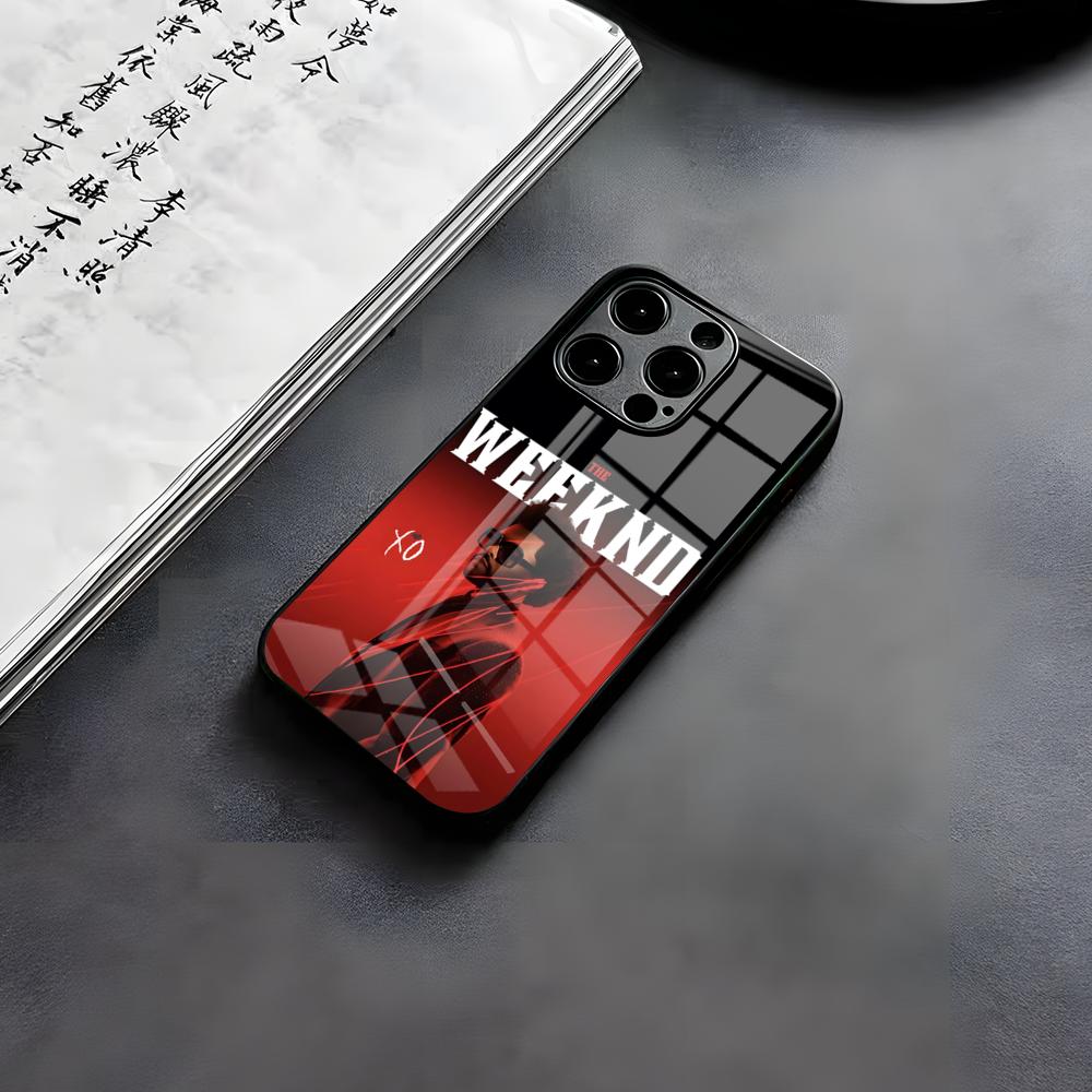 The W-Weeknd XO Singer Phone Case For IPhone 17 Air 16 E Pro Max 15 14 13 Mini 12 Pro 11 Max Plus Black Glass Cover