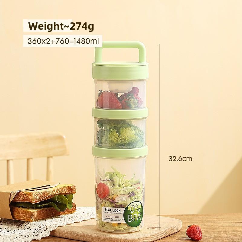 Portable Fruit Oatmeal Breakfast Cup With Spoon For Students And Office Use