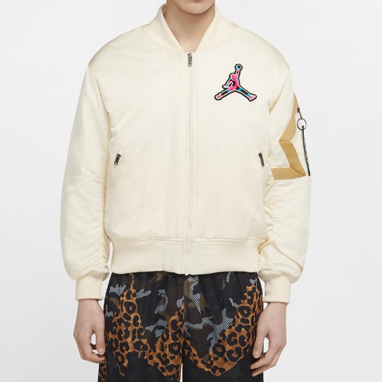 Jordan Baseball Collar Button-Down Jacket Men Outerwear Ivory CU1700-110