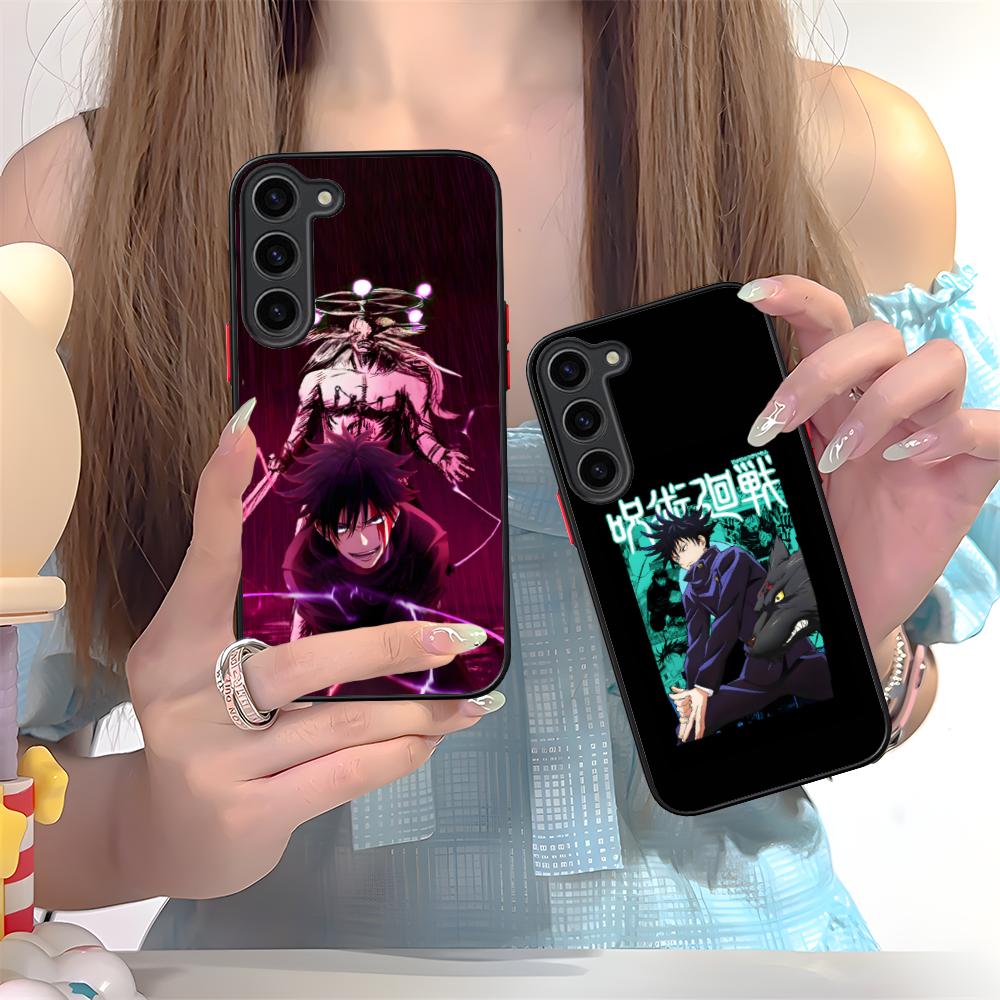 Jujutsu Kaisen Megumi Mobile Phone Case for Samsung Galaxy S25 S24 S23 S22 S21 Plus FE Ultra Colour Silicone Cover Luxury Cover