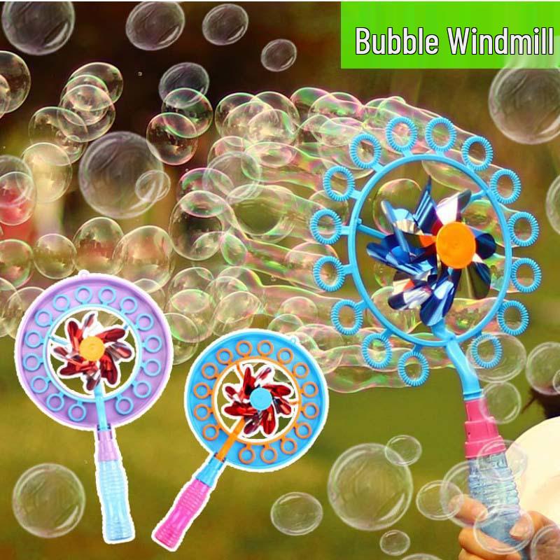 Colorful Pinwheel Bubble Machine - Kids Bubble Wand & Blower in Douyin Style