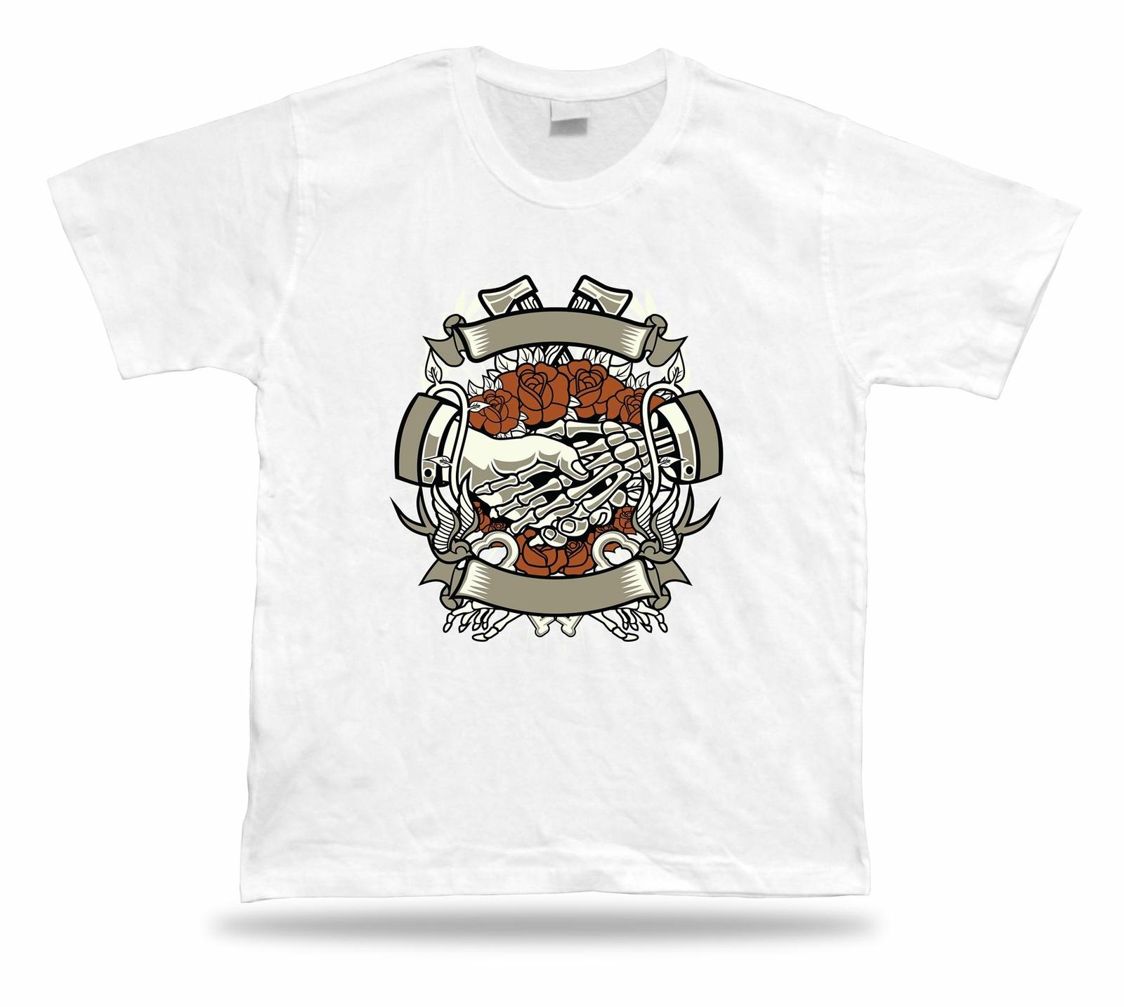 

Otherside Skeleton skull hands Floral tshirt tee new apparel design gift present 5XL різнокольоровий
