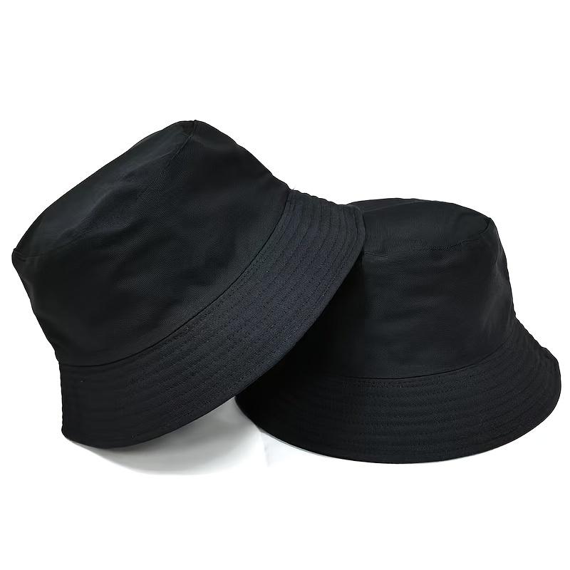 Unisex Reversible Bucket Hat With Double-Layered Fabric For Sun Protection