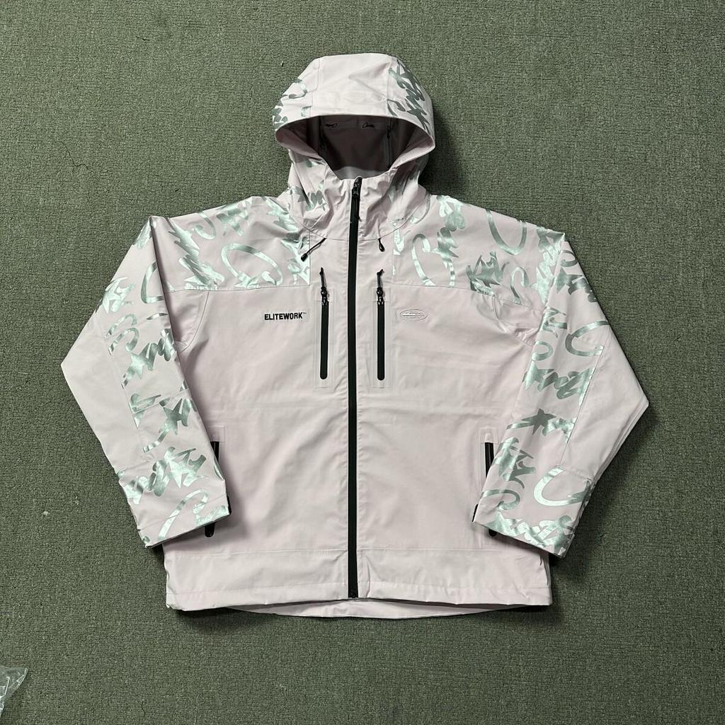 American Trend Demon Island Embroidered Cotton Puffer Jacket - Unisex Casual High Street Style