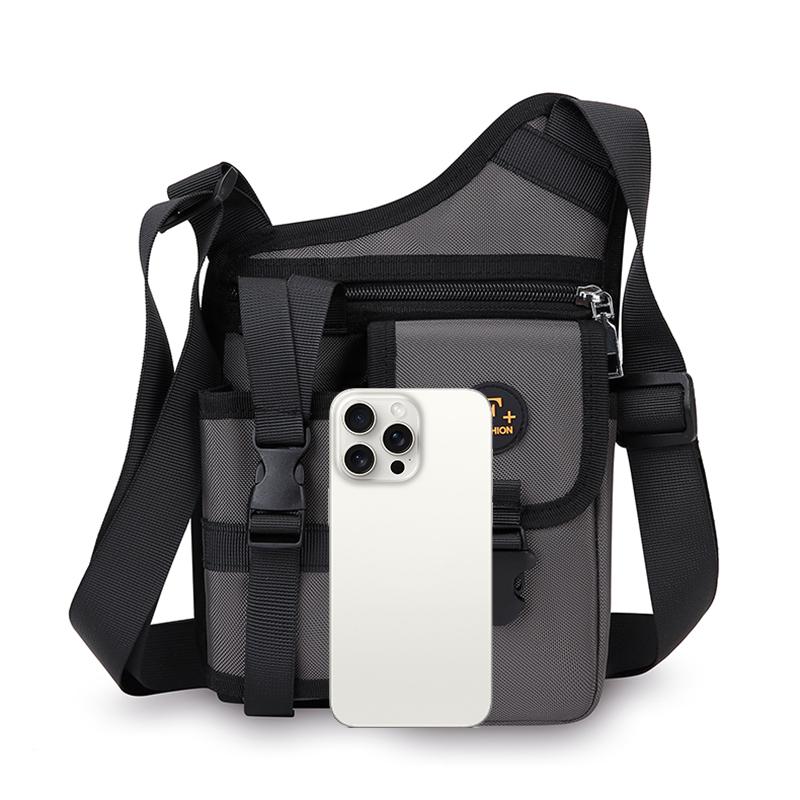 Men's Crossbody Bag Water Cup Bag Outdoor Travel Cycling Bag Water-Repellent Shoulder Bag