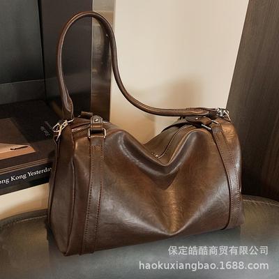 Premium Sense Retro Hand Bag Women's Autumn and Winter 2025 Popular Shoulder Bag Large Capacity Pillow Bag Messenger Bag