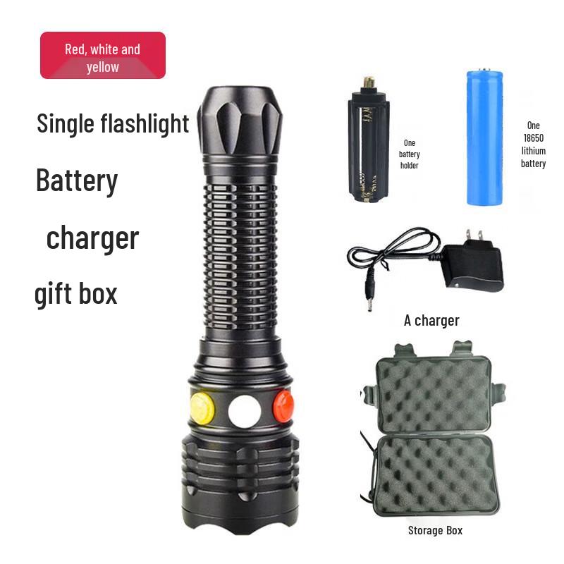 Outdoor Multi-Color Signal Work Flashlight
