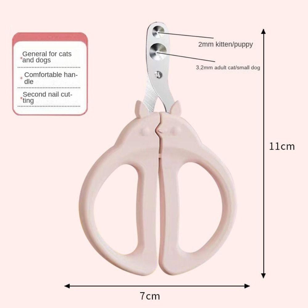 Plastic and Metal Double Hole Small Blind Clippers Pet Supplies Chinchilla Nail Clippers