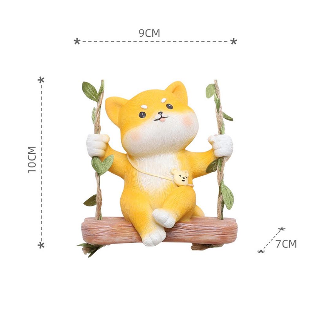 Swing Sculpture Pendant Swinging Figurine Ornaments Garden Decoration Balcony Decorative Resin Sculpture for Thanksgiving Day