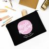 Merci Madame Print Pencil Bag Large Capacity School Stationery Supplies Storage Bags Travel Make Up Bag Year-end Gift for Madame