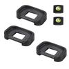 JHMei Eyecup Extension Lens for Canon EOS Kiss X10 X9 X9i X8i X7 X7i X6i X5 X50 3 EF Eyepieces 2 Hot Shoe Covers with Photography Aid Black X4, &