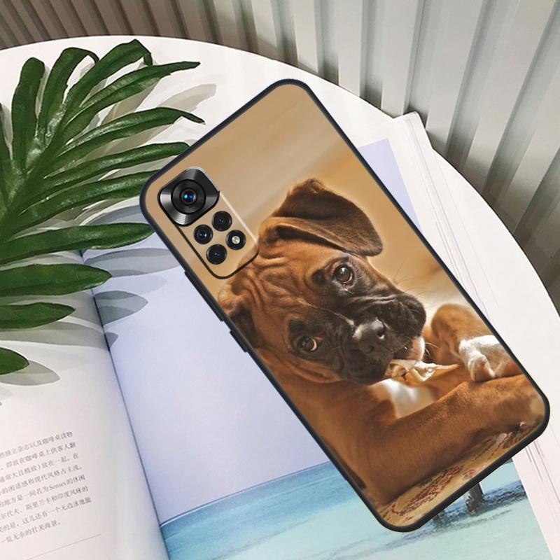 Boxer Dog For Xiaomi Redmi 10C 9C 12C 10A 9T Case For Redmi Note 12 8 9 10 11 Pro 9S 10S 11S Cover