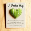 Love Heart Golf Pocket Hug with Positive Card Emotional Support Baseball Tennis Basketball Pocket Token Decoration Inspirational Gift